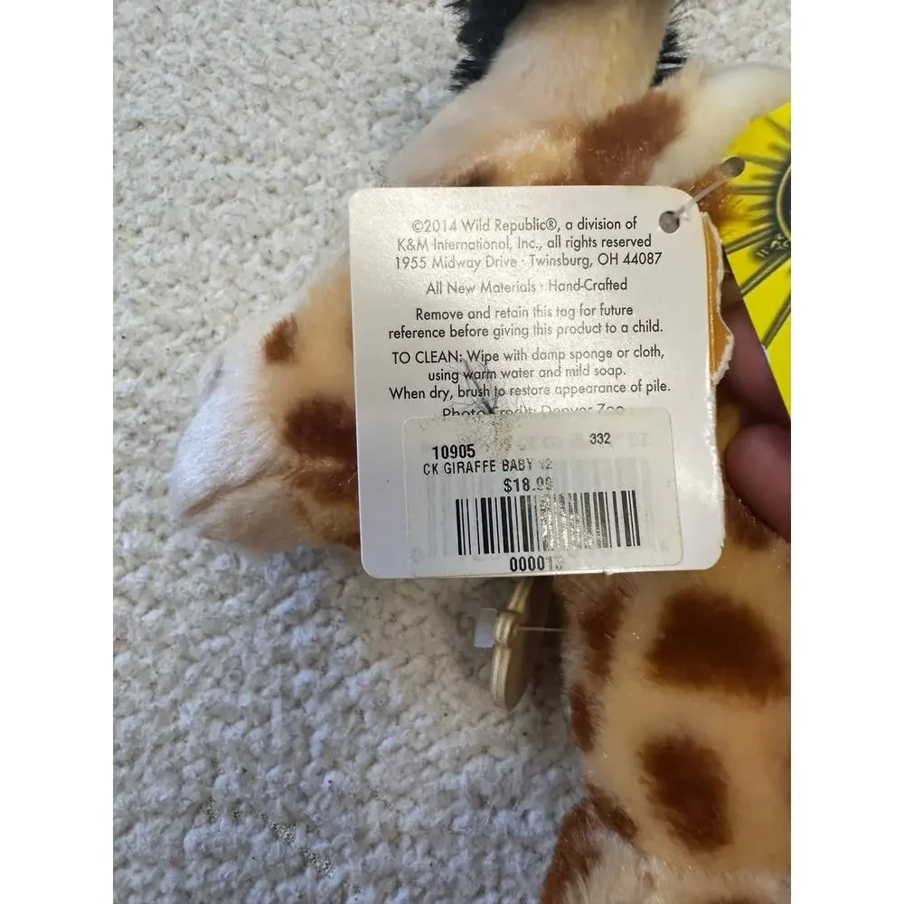 NWT* Wild Republic Giraffe Baby Stuffed Animal Plush